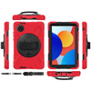 Etui pancerne Shockproof z uchwytem do Xiaomi Redmi Pad SE 8.7 2024 / Redmi Pad SE 8.7, czerwone - ochronne