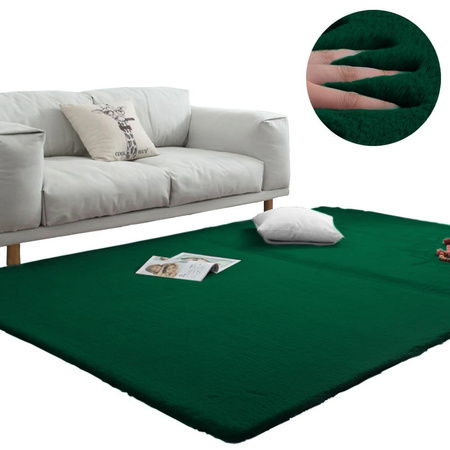 Rabbit Strado room rug 200x200 BottleGreen (Green)