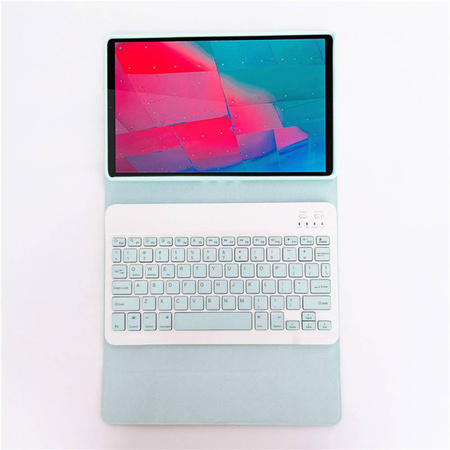 Puzdro s klávesnicou na Lenovo M10 Plus 10.3 X606 / M10 Plus, modré - ochranné so stojanom