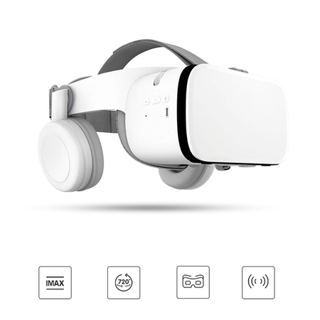 BOBOVR Z6 VR glasses for smartphone - wide field of view Bluetooth headphones integrated