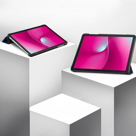 Puzdro Smart na T-Mobile T Tablet 2 10.1 5G 2025 s klapkou, tmavomodré - ochranné so stojanom