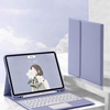 Bluetooth touchpad keyboard case for iPad Pro 11 Gen5 (Purple)