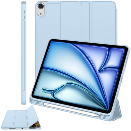 Puzdro Smart na iPad 10.9 2022 Gen. 10, modré - ochranné so stojanom, prístup k portom a tlačidlám