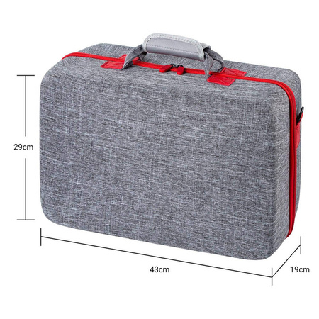 Waterproof travel case bag for Playstation 5 (Gray)