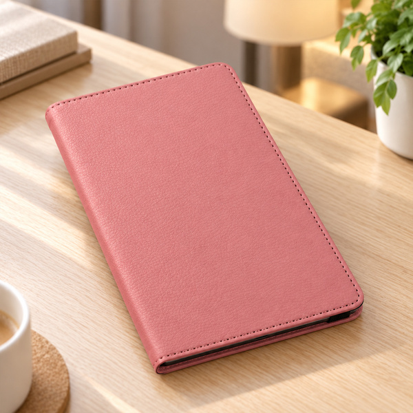 Etui obrotowe do Samsung Galaxy Tab A11 X135/ X133 A9 SM-X115/X110 - różowe