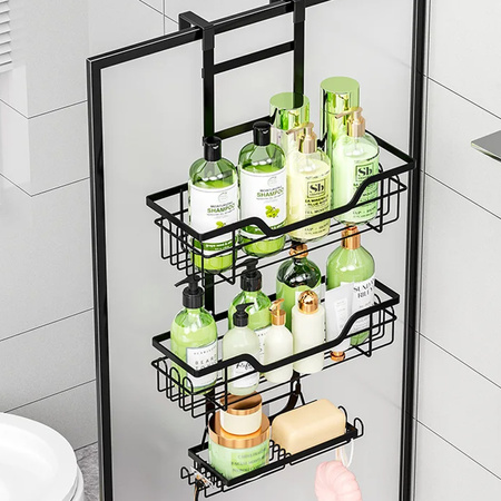 Strado Bathroom shelf hanging on glass