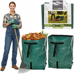 Worek kosz ogrodowy z uchwytami mocny na odpady liście trawę gałęzie 175L