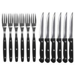 ORION Cutlery for steaks, pizza / knives, forks 12 elements