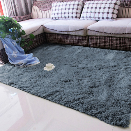 Shaggy Strado 100x150 SilverFur room carpet (Light gray)