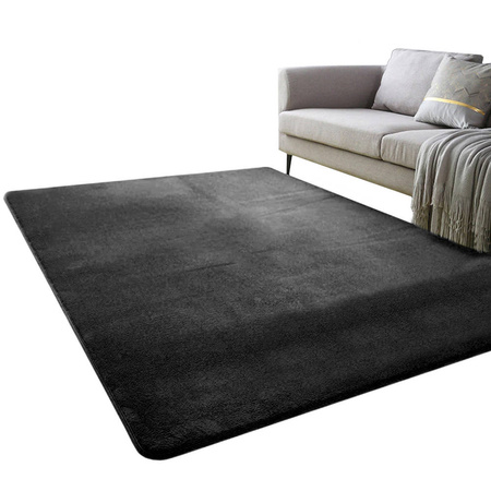Dywan Polar 160x220 cm, czarny PolarBlack - miękki do salonu i sypialni