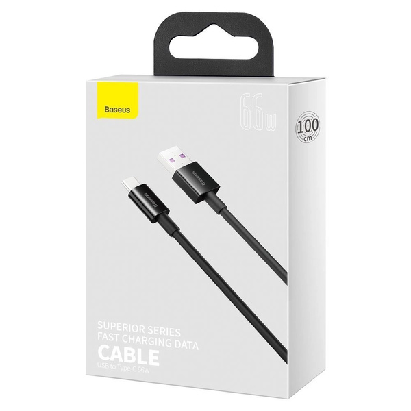 Baseus Superior kábel USB Typ C 66 W Huawei SuperCharge Scp 1 m