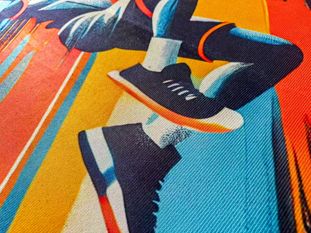 3D Strado BASKETBALL gaming carpet 100x150 cm modern with 3D pattern for gamer's room