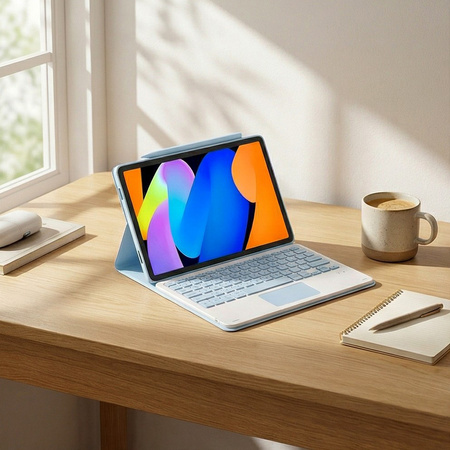 Puzdro s klávesnicou na Lenovo Idea Tab 11 2025, modré - ochranné so stojanom