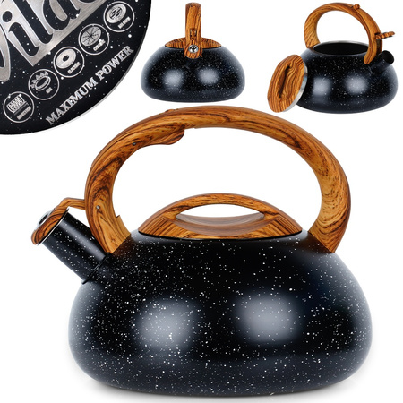 Whistling Kettle Steel Black 3 l