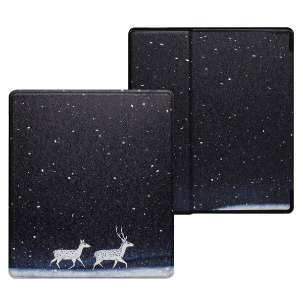 Smart Case Graphic Case for Kindle Oasis 2019 (Snow Deer)