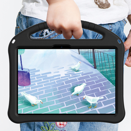 Puzdro FunColor na Xiaomi Pad 7 / Pad 7 Pro 11.2 pancierové / Xiaomi Pad 7 Pro, čierne - ochranné so stojanom