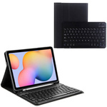 Etui z klawiaturą Bluetooth do Galaxy Tab S6 Lite 10, czarne - ochronne z podstawką