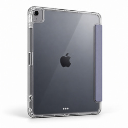 Etui Hard Crystal do Apple iPad Air 13 M4 M3 M2 2026/ 25/ 24 gen 8/ 7 z klapką - fioletowe