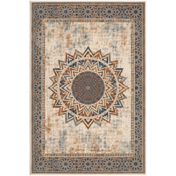 Dywan Mandala do salonu 120x160 orientalny NOVO antypoślizgowy miękki soft