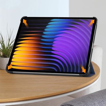 Etui Smart do Xiaomi Pad 7 / Pad 7 Pro 11.2 z klapką / Xiaomi Pad 7 Pro, granatowe - ochronne z podstawką