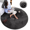 Rabbit Strado 150x150 DeepGrey round rug (Gray)