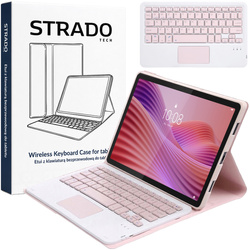 Puzdro s klávesnicou touch na Lenovo Tab 10.1 2025, ružové - ochranné so stojanom