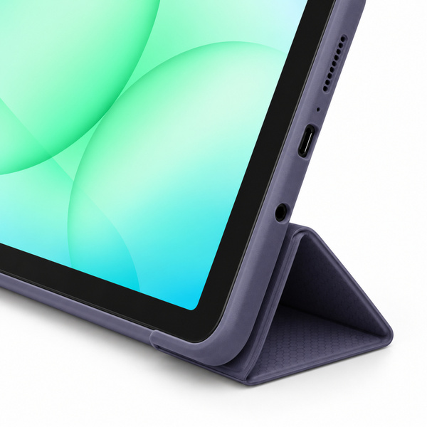 Etui Smart do Galaxy Tab A11 X135/X133 A9 SM-X115/SM-X110 z klapką - fioletowe