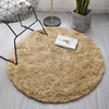 Shaggy Strado 200x200 round carpet CappuccinoCamel (Light brown)