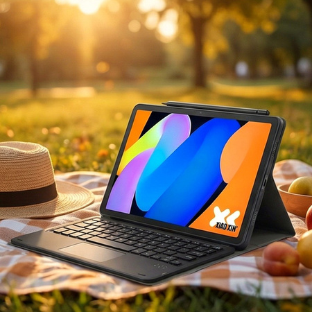 Puzdro s klávesnicou na Lenovo Idea Tab 11 2025, čierne - ochranné so stojanom