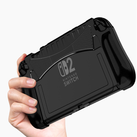 Etui do Nintendo Switch 2 2025 LEKKIE do grania poprawia chwyt pokrowiec, czarne