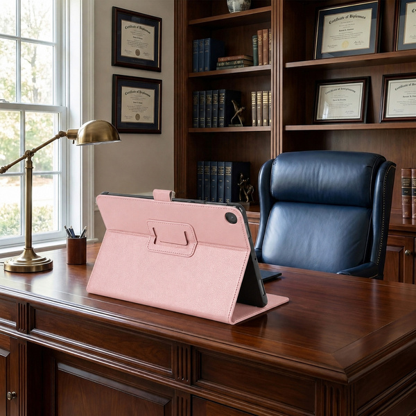 Etui do Lenovo Tab 10.1 2025 TB311FU TB311XU ZAEH0040PL z klapką - różowe
