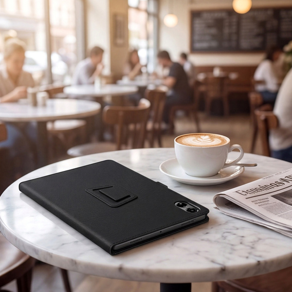Etui do Redmi Pad 2 Pro 12.1 2025 z klapką i podstawką - czarne