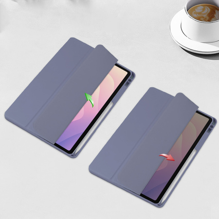 Etui CLEAR PENCIL do Samsung Galaxy Tab S11 11" SM-X730 SMX736 z klapką, przezroczyste