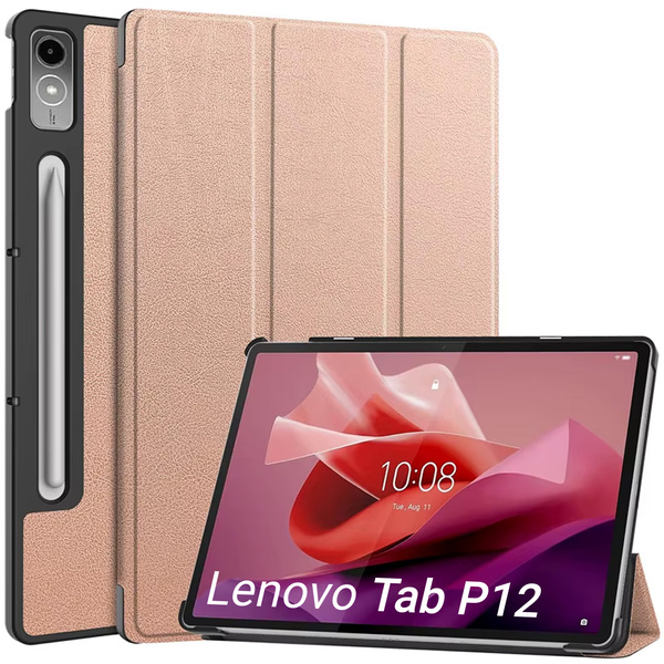 Puzdro Smart Case na Lenovo Tab P12 12.7 TB370 2023 / Tab P12 TB370, ružové - ochranné so stojanom
