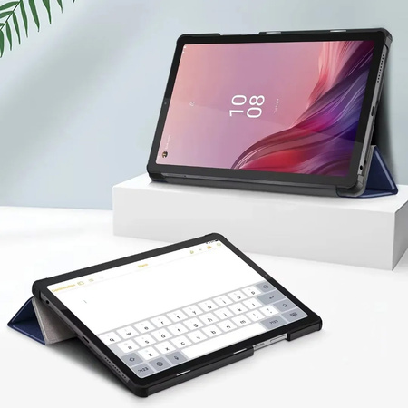 Puzdro s klapkou stojan na Lenovo Tab M9 TB-310XU TB-310FU / Tab M9 2023 TB310, čierne - ochranné so stojanom
