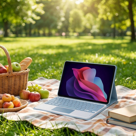 Etui i KLAWIATURA touch do Lenovo Tab 10.1 2025 TB311FU TB311XU ZAEH0040PL, niebieskie