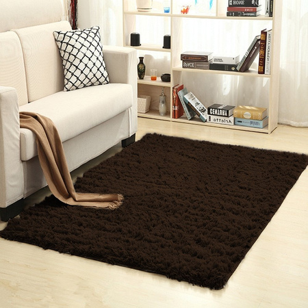 Shaggy Strado 60x120 DarkCoffee rug (Dark brown)