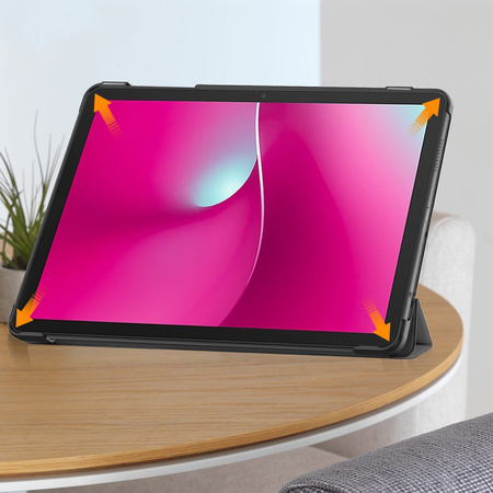 Puzdro Smart na T-Mobile T Tablet 2 10.1 5G 2025 s klapkou, sivé - ochranné so stojanom