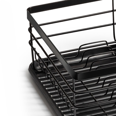 Dish Drainer Rack Black 43x32x14,5 cm