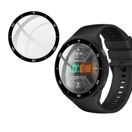 Etui do Huawei Watch GT 2e, czarne - ochronne z podstawką, dostęp do portów i przycisków