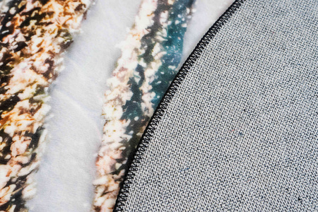 Round carpet NOVO Strado modern for living room marble pattern velvet GoldBank 120x120 cm