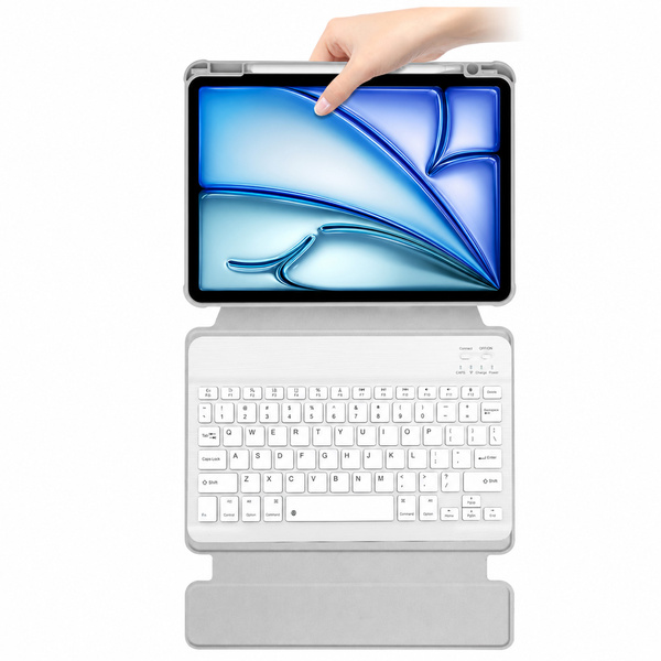 Etui 360 z klawiaturą do Apple iPad 10.9 2022 Gen. 10 / 11 2025 A16 Gen. 11 / Apple iPad 11 2025 / Apple iPad 10 2024, różowe - ochronne