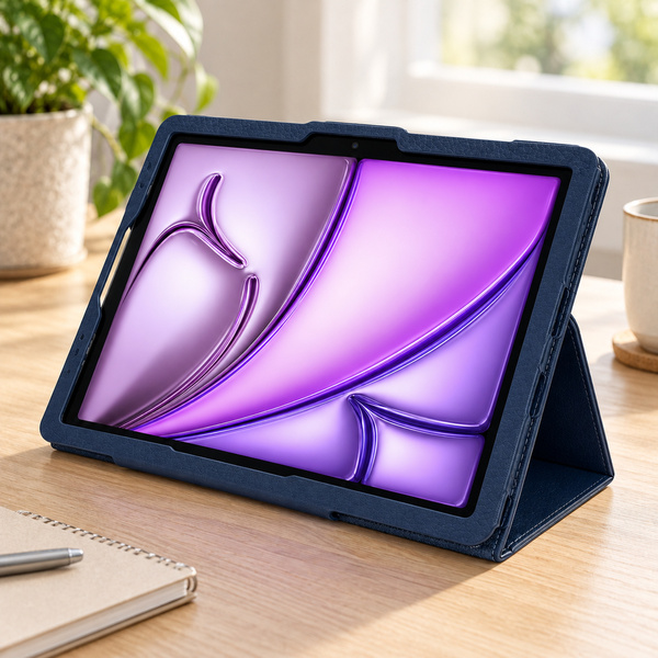 Etui z klapką do Apple iPad Air 11 M4 M3 M2 2026/ 25/ 24 gen. 8/ 7/ 6 - granatowe