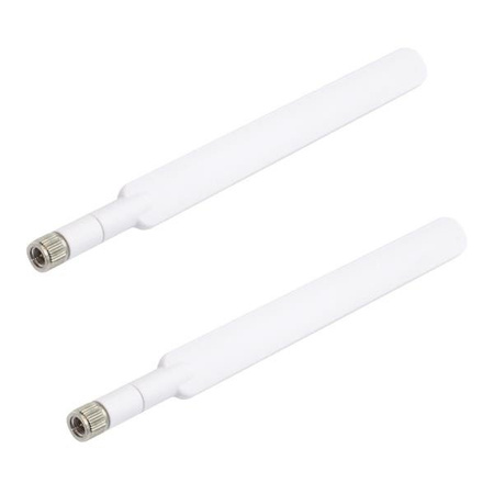 2x LTE antenna white for Huawei B593 E5186 B525 - antenna set to improve signal and coverage
