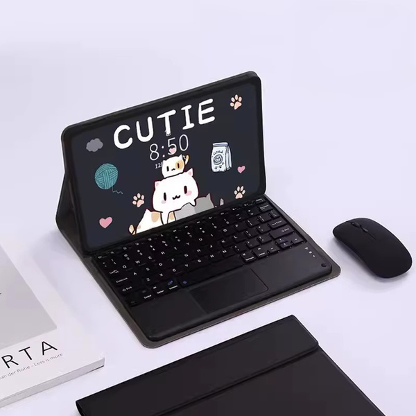 Etui z klawiaturą do Lenovo Tab One TB305FU - ochronne z podstawką, dostęp do portów i przycisków
