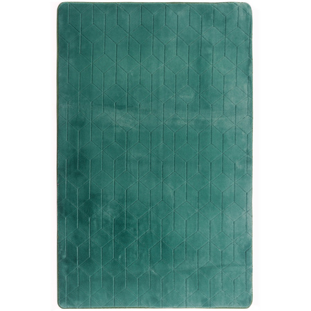 Dywan STRADO Rabbit 3D pluszowy miękki jak królik 160x220 BottleGreen