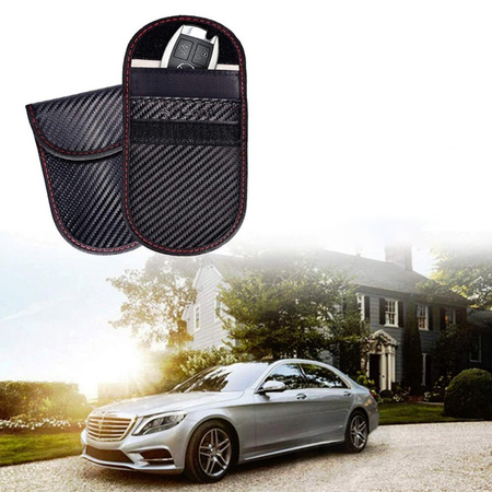 Anti-theft case blocking RFID keyless radio signal - Faraday Cage