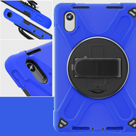 Armored case with strap for Lenovo Tab M11 TB330FU 10.95" (Navy blue)