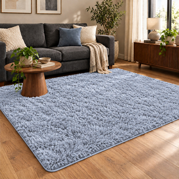 Shaggy Strado room carpet 200x250 SilverFur (Light gray)