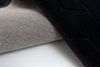 STRADO round Rabbit 3D plush soft like rabbit anti-slip carpet 150 Black